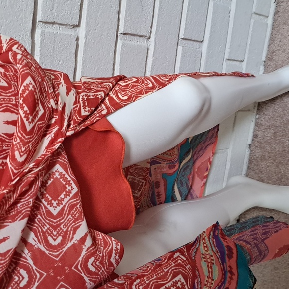 City Triangles Lace Tie Front Sleeveless Boho Maxi Dress. Size Medium - Picture 6 of 11